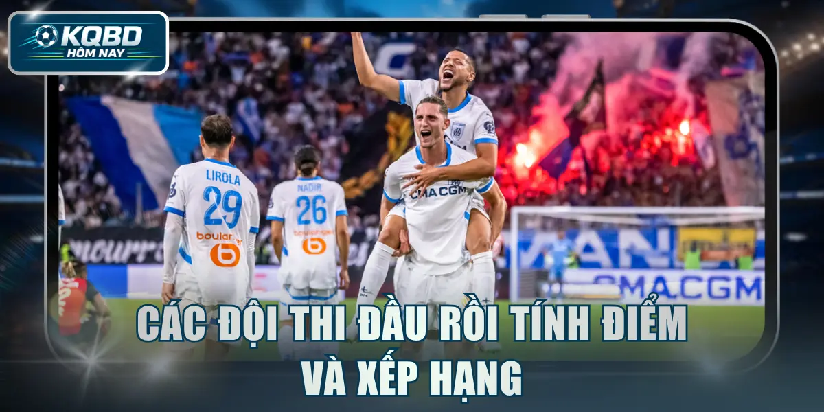 Các đội thi đầu rồi tính điểm và xếp hạng