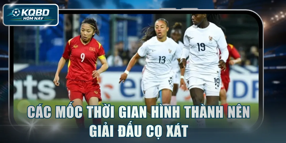 Các mốc thời gian hình thành nên giải đấu cọ xát