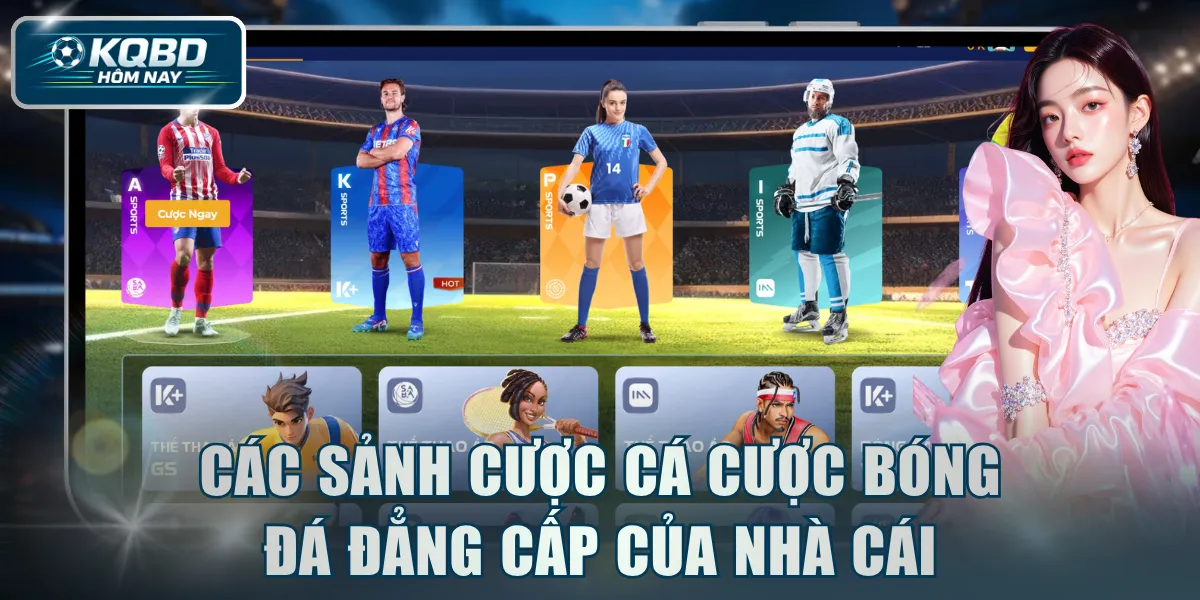 Các sảnh cược cá cược bóng đá đẳng cấp của nhà cái