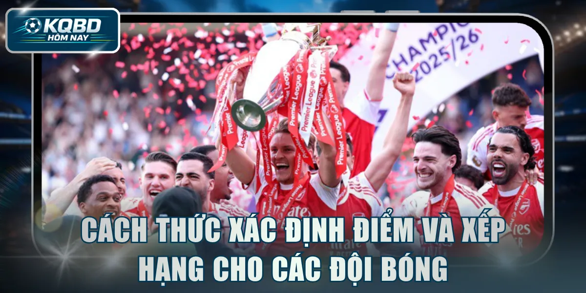 Cách thức xác định điểm và xếp hạng cho các đội bóng