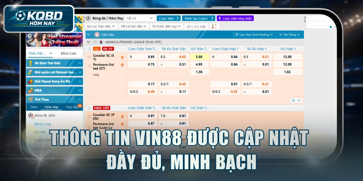 Cập nhật thông tin chính thức về VIN88