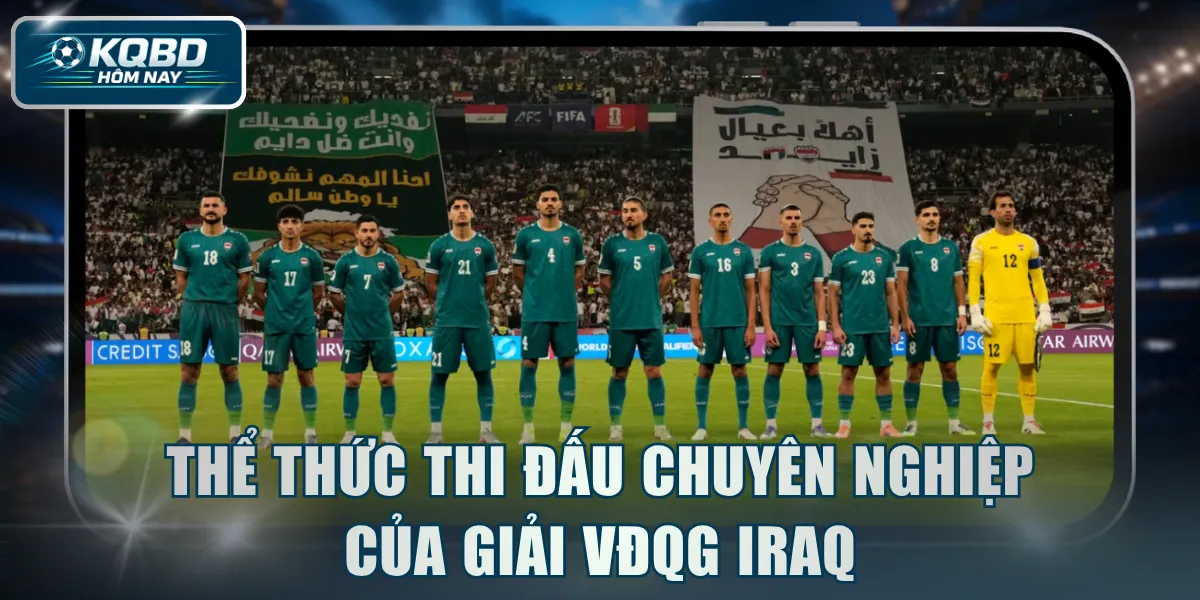 Chi tiết thể thức thi đấu chuyên nghiệp của giải VĐQG Iraq