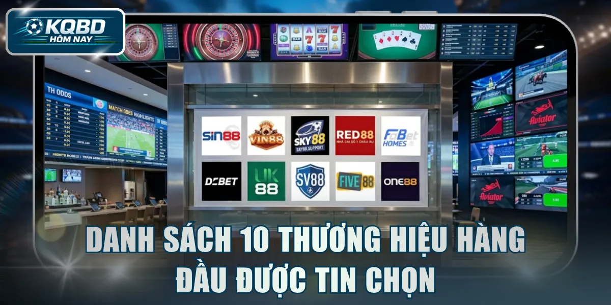 Danh sách 10 thương hiệu hàng đầu được tin chọn