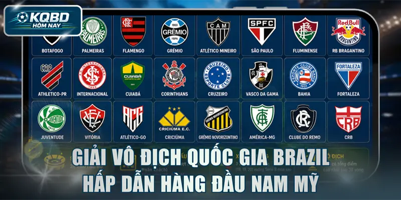 Giải vô địch quốc gia Brazil hấp dẫn hàng đầu Nam Mỹ