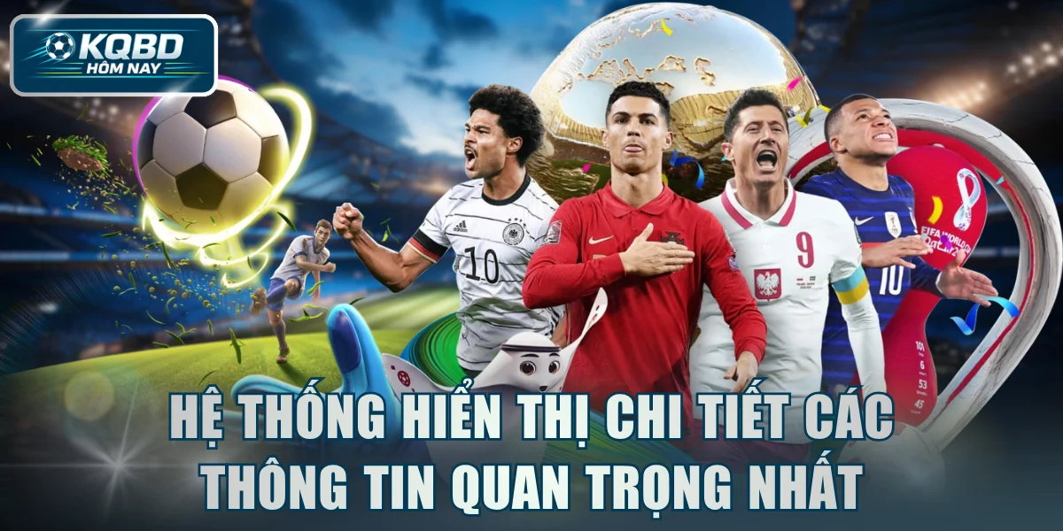 Hệ thống hiển thị chi tiết các thông tin quan trọng nhất