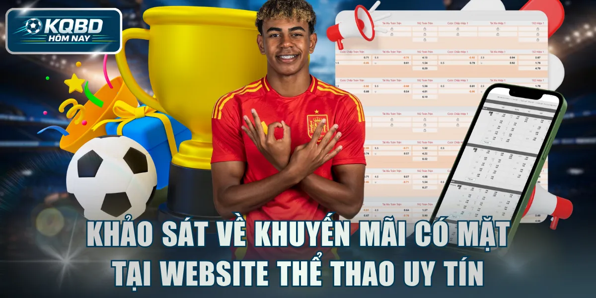 Khảo sát về khuyến mãi có mặt tại website thể thao uy tín