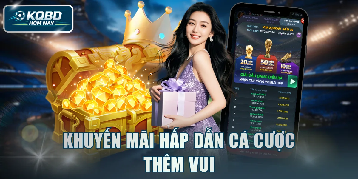 Khuyến mãi hấp dẫn cá cược thêm vui