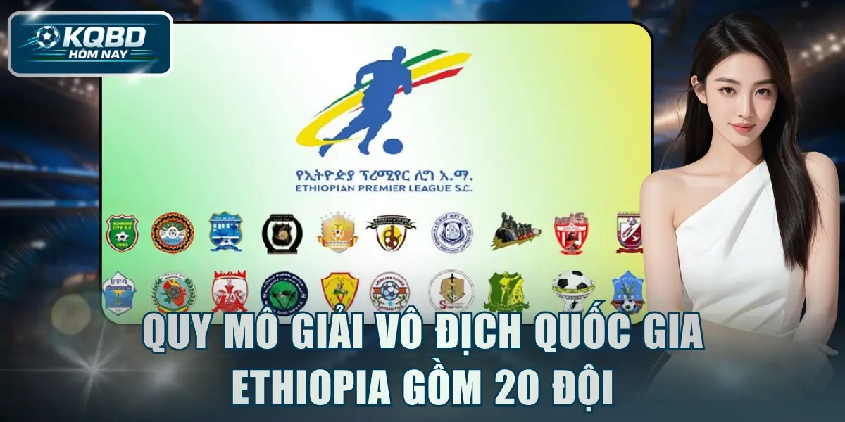 Quy mô giải vô địch quốc gia Ethiopia gồm 20 đội