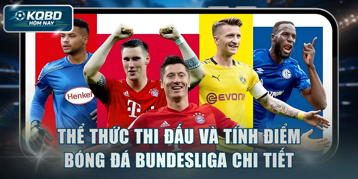 Thể thức thi đấu và tính điểm bóng đá Bundesliga chi tiết