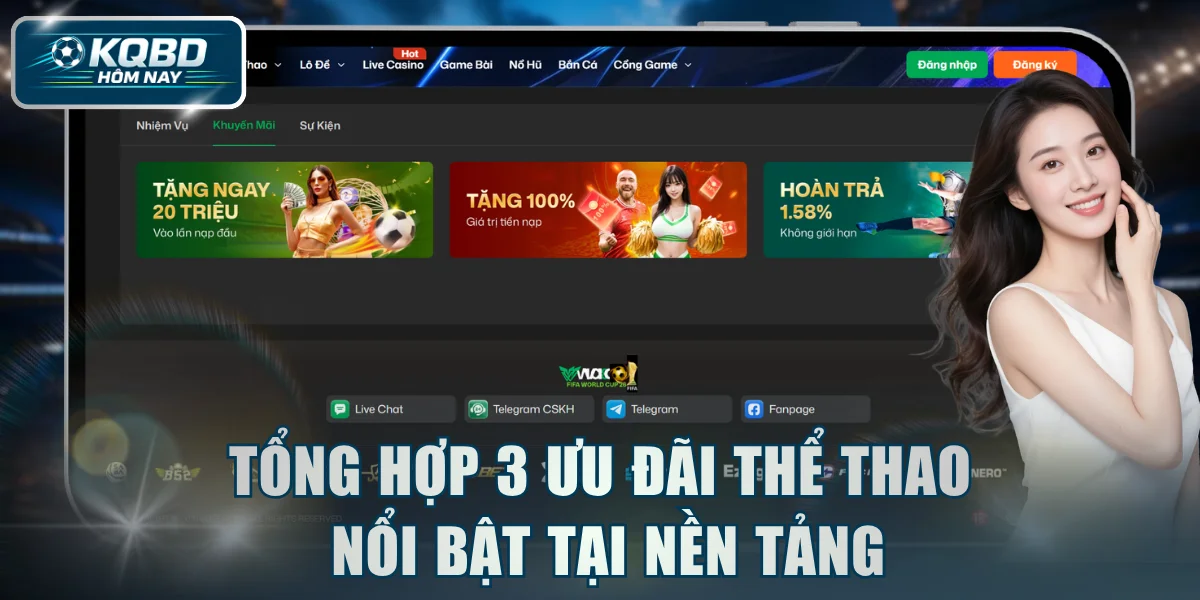 Tổng hợp 3 ưu đãi thể thao nổi bật tại nền tảng