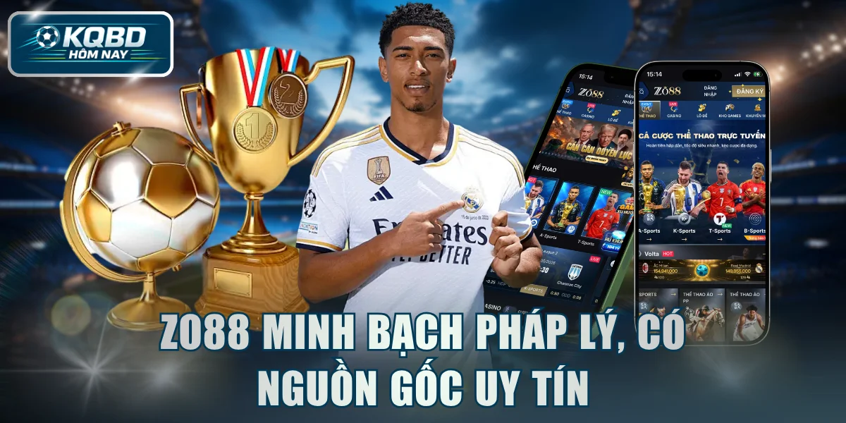 ZO88 minh bạch pháp lý, có nguồn gốc uy tín