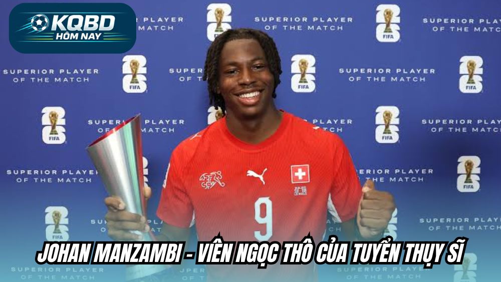 Johan Manzambi - Viên ngọc thô của tuyển Thụy Sĩ