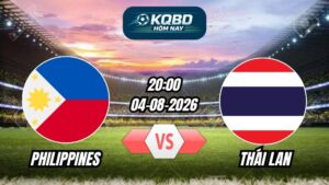 Soi kèo nhà cái trận Philippines vs Thái Lan 20h00 - 04/08/2026